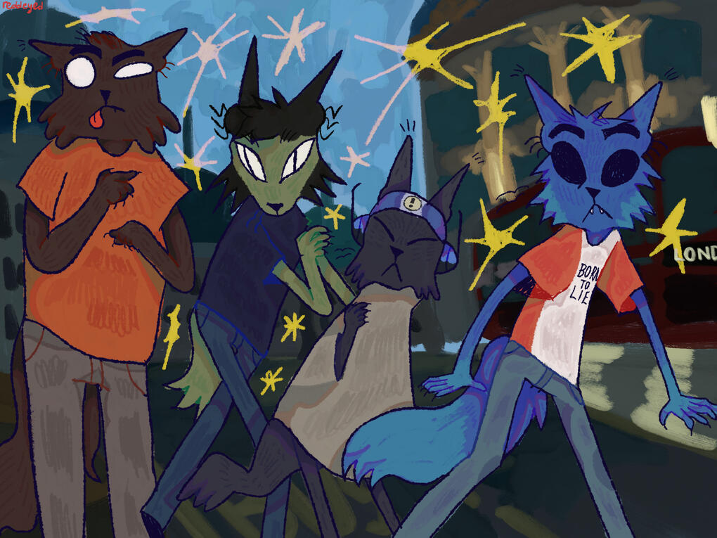 the gorillaz as catz